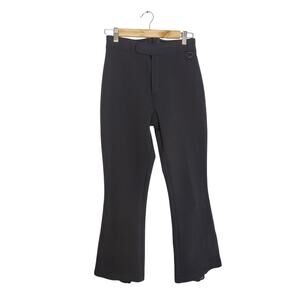 Vintage 90s Schoeller Women's Size 8 Petite Black Flare Stirrup Ski Snow Pants